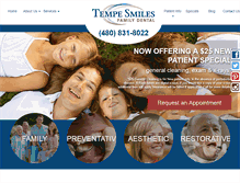 Tablet Screenshot of mytempesmiles.com